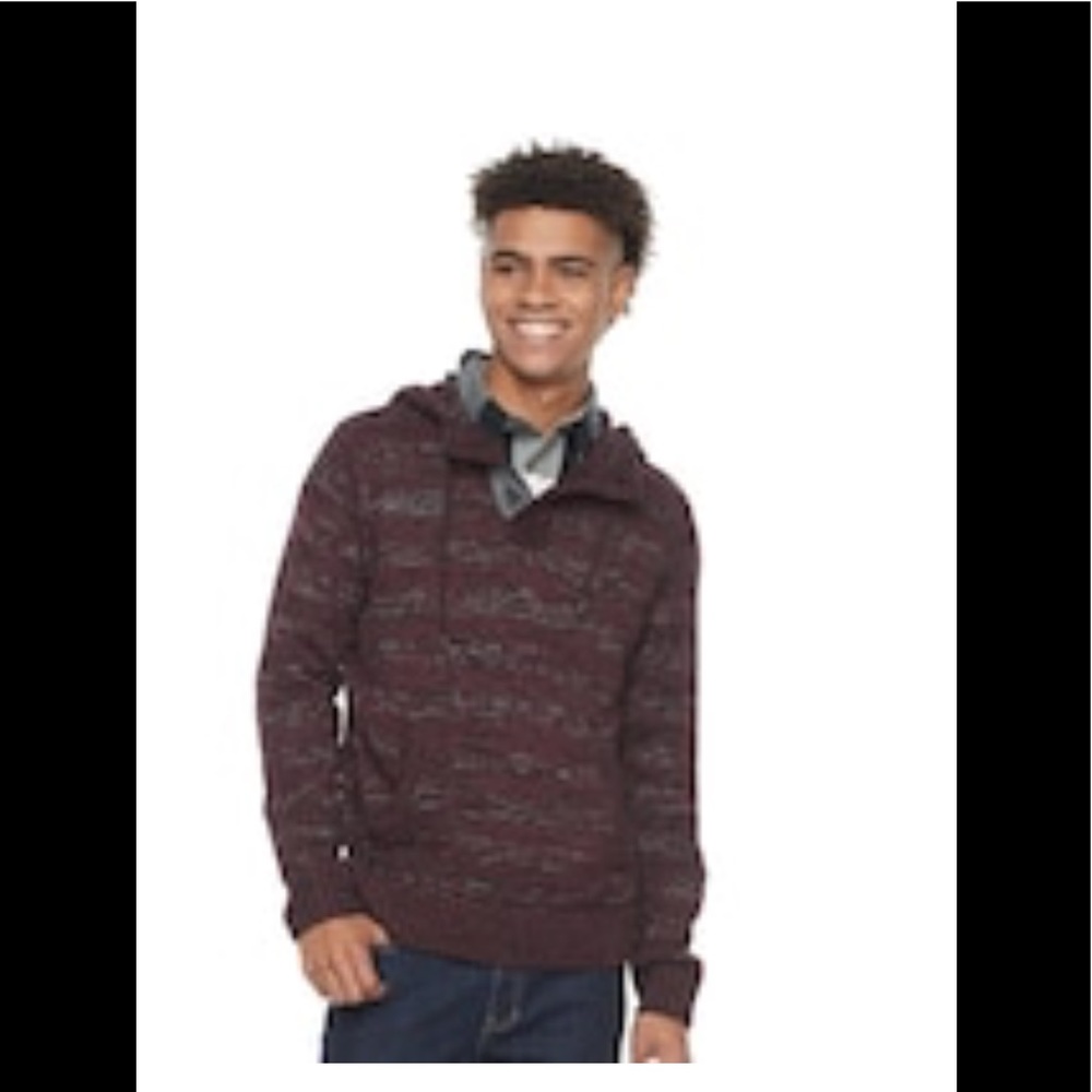 💥Men's Urban Pipeline Hooded Henley Sweater NWT - Picture 3 of 3